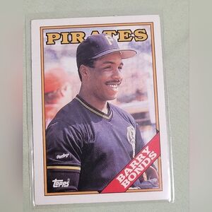 1988 Topps Barry Bonds Pittsburgh Pirates #450 Near Mint Rare Card